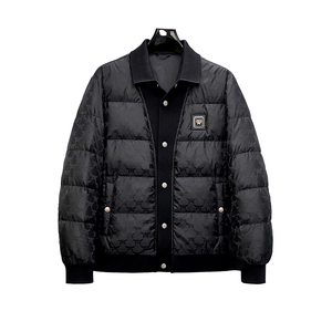 3379P395 25冬季新款 90%白鸭绒提花翻领羽绒服  控598图片