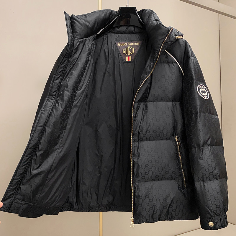 8215P45025冬季新款90%白鸭绒微阔连帽迷彩羽绒服控599,男装羽绒服,钱塘2019