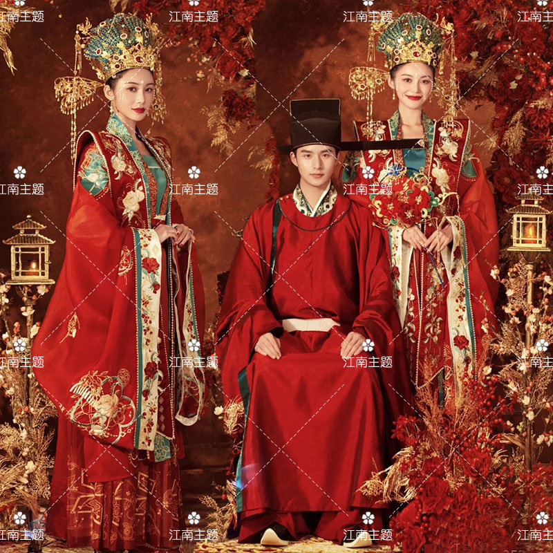 古装汉服中式婚纱照摄影宋制