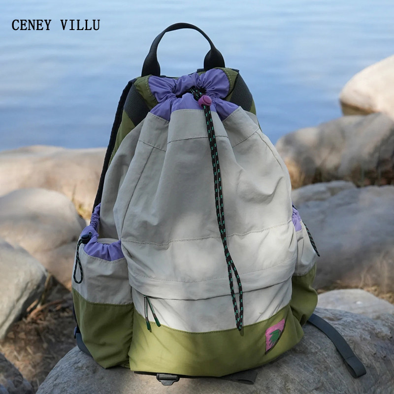 轻便旅游背包女大容量户外旅行登山包2026新款徒步双肩包休闲书包