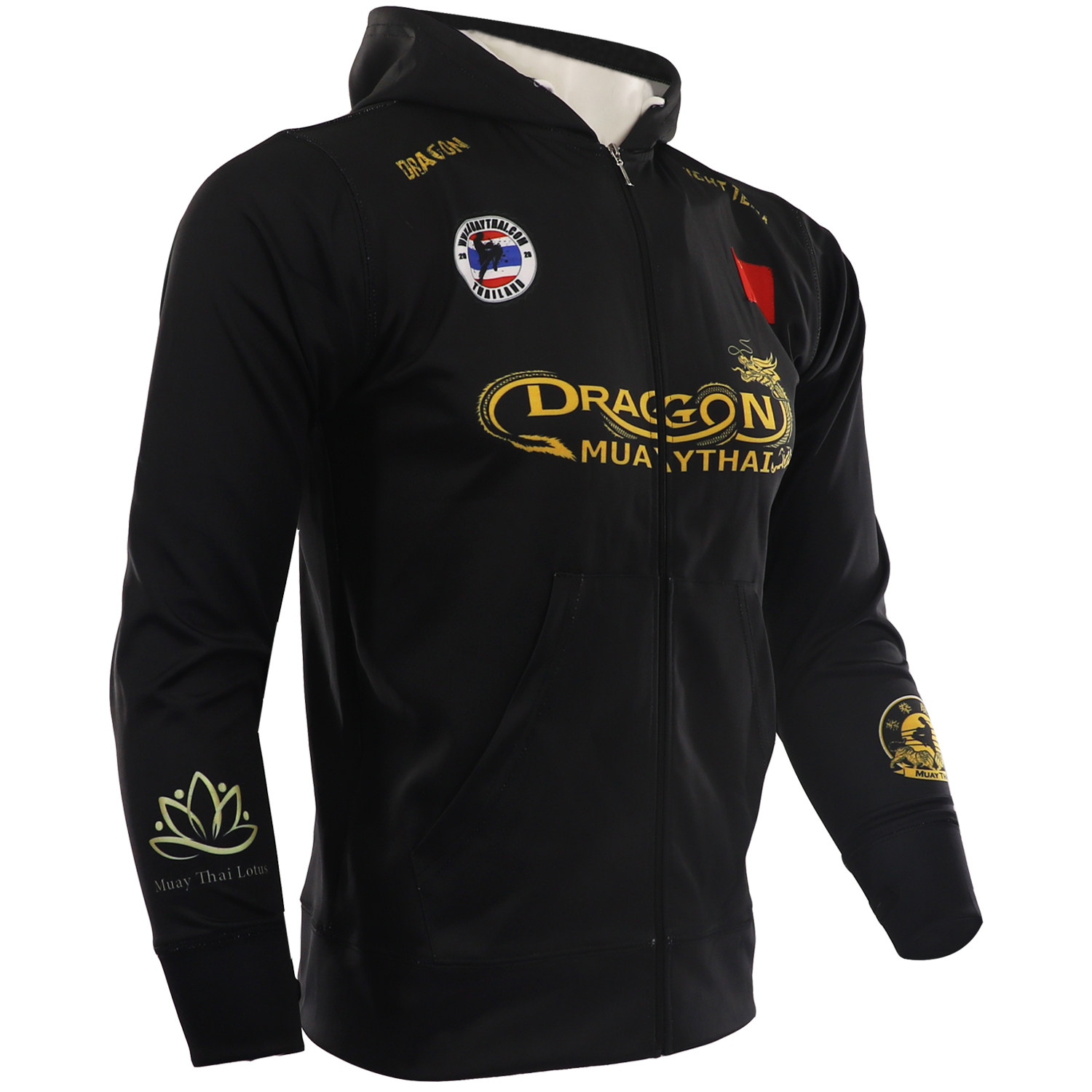 CHINESE DRAGON MMA SWEATER FIGHTING ZIPPER HOODED FITNESS LONG SLEEVE UFC FIGHTING THAI BOXING SPORTS JACKET MENS BROADCAST REQUEST