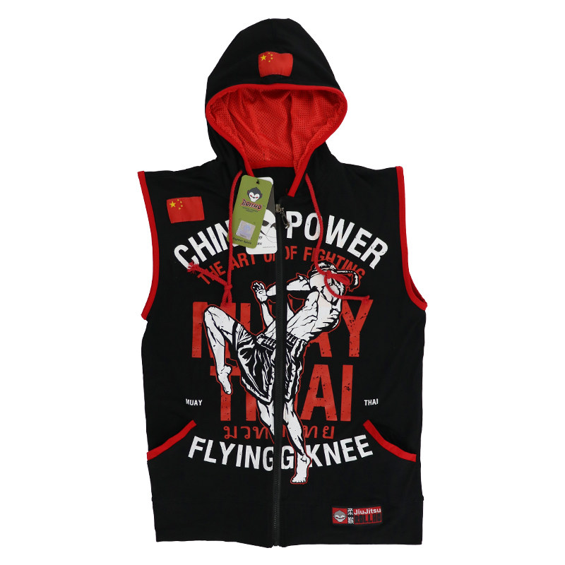 SOFT MONKEY ROLLHO CHINA STRENGTH FIGHTING SLEEVELESS SANDA FITNESS SWEATER MENS JACKET SANDA MMA FIGHT TRAINING