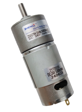 正科中心轴ZGA37RH12V24V37mm直流减速电机马达正反转大扭矩调速