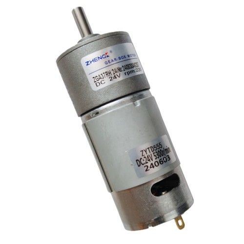 正科中心轴ZGA37RH12V24V37mm直流减速电机马达正反转大扭矩调速 - 封面