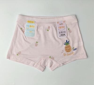 爱念3846-25抗菌莫代尔儿童内裤女童夏季薄柔软平角中大童5条包邮