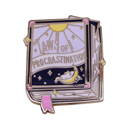 laws of procrastination Pins, badges Brooch