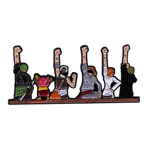 Zoro Chopper Usopp Luffy Nami Sanji ONE PIECE team Brooch