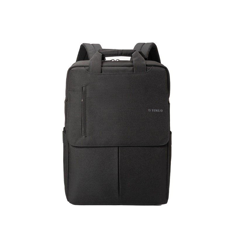 以诺商务双肩包可单肩手提大容量可放游戏本可套拉杆日常通勤背包