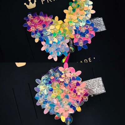 小人鱼手作儿童发饰重工发夹女童