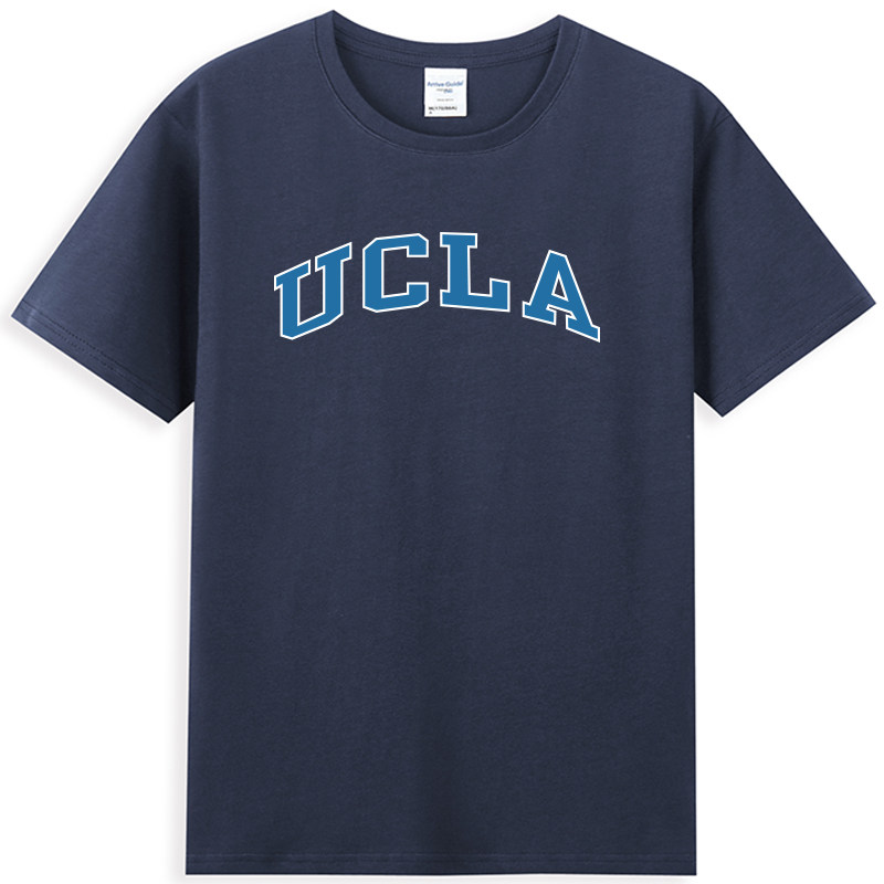 UCLA加利福尼亚大学洛杉矶分校T恤 班服圆领短袖纪念夏季休闲体恤