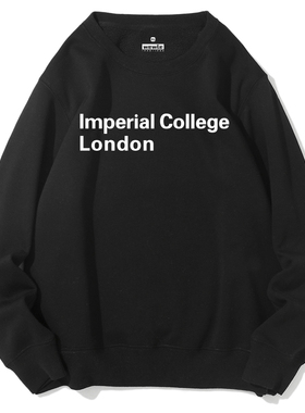 伦敦帝国理工学院IMPERIAL COLLEGE LONDON英伦套头圆领加绒卫衣