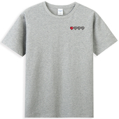 一条命通关圆领纯棉短袖 T恤中国风潮牌男生bf情侣学生半袖