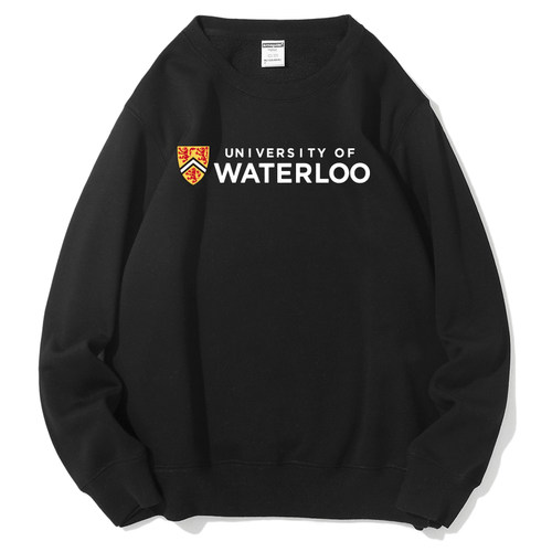 新品圆领滑铁卢大学卫衣Waterloo