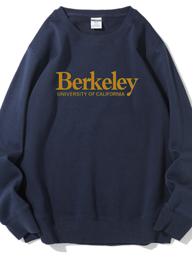 加州大学伯克利分校圆领Berkeley纪念品旅游留学生毕业纪念外套