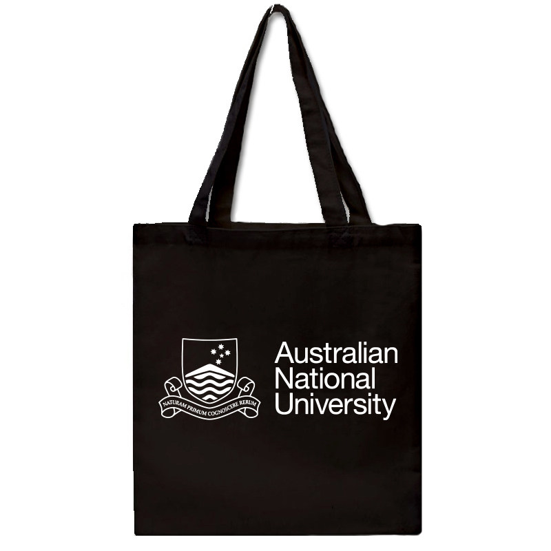 新品ANU澳大利亚国立大学帆布包单肩帆布袋纪念品女有拉链定制