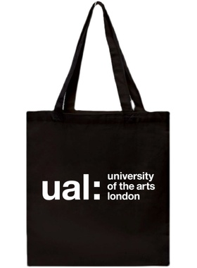 新品UAL伦敦艺术大学帆布袋简约环保购物袋手提单肩包有拉链 定制