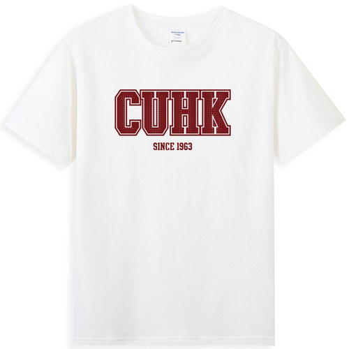 CUHK字母版香港中文大学T恤 港中大夏季班服毕业纪念品纯棉短袖