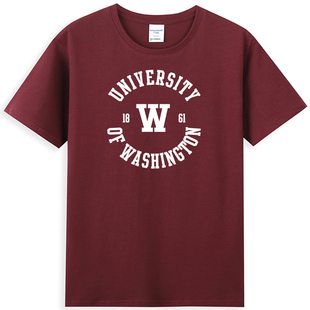 美国大学T恤 华盛顿大学UNIVERSITY OF WASHINGTON文化衫留学生