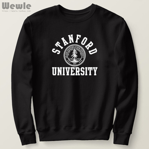 斯坦福大学校徽圆领套头加绒宽松史丹福卫衣STANFORD染谷将太同款