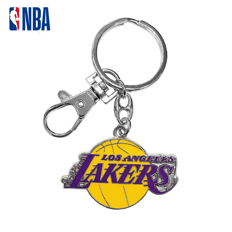 NBA正品金属钥匙圈扣 湖人勇士太阳凯尔特人队 书包挂饰男女情侣