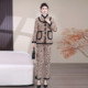 新中式 豹纹加绒加厚棉衣棉裤 套装 妈妈冬季 中年时尚 洋气保暖两件套