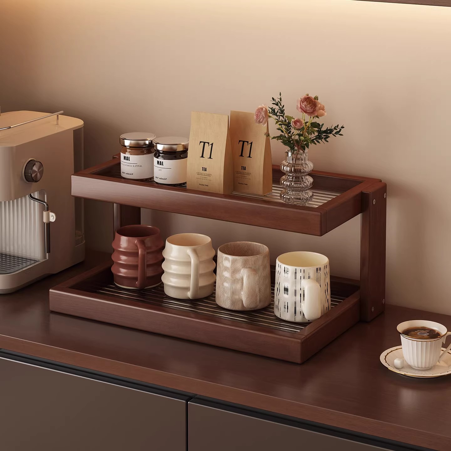 日本进口MUJIE桌面杯架置物架