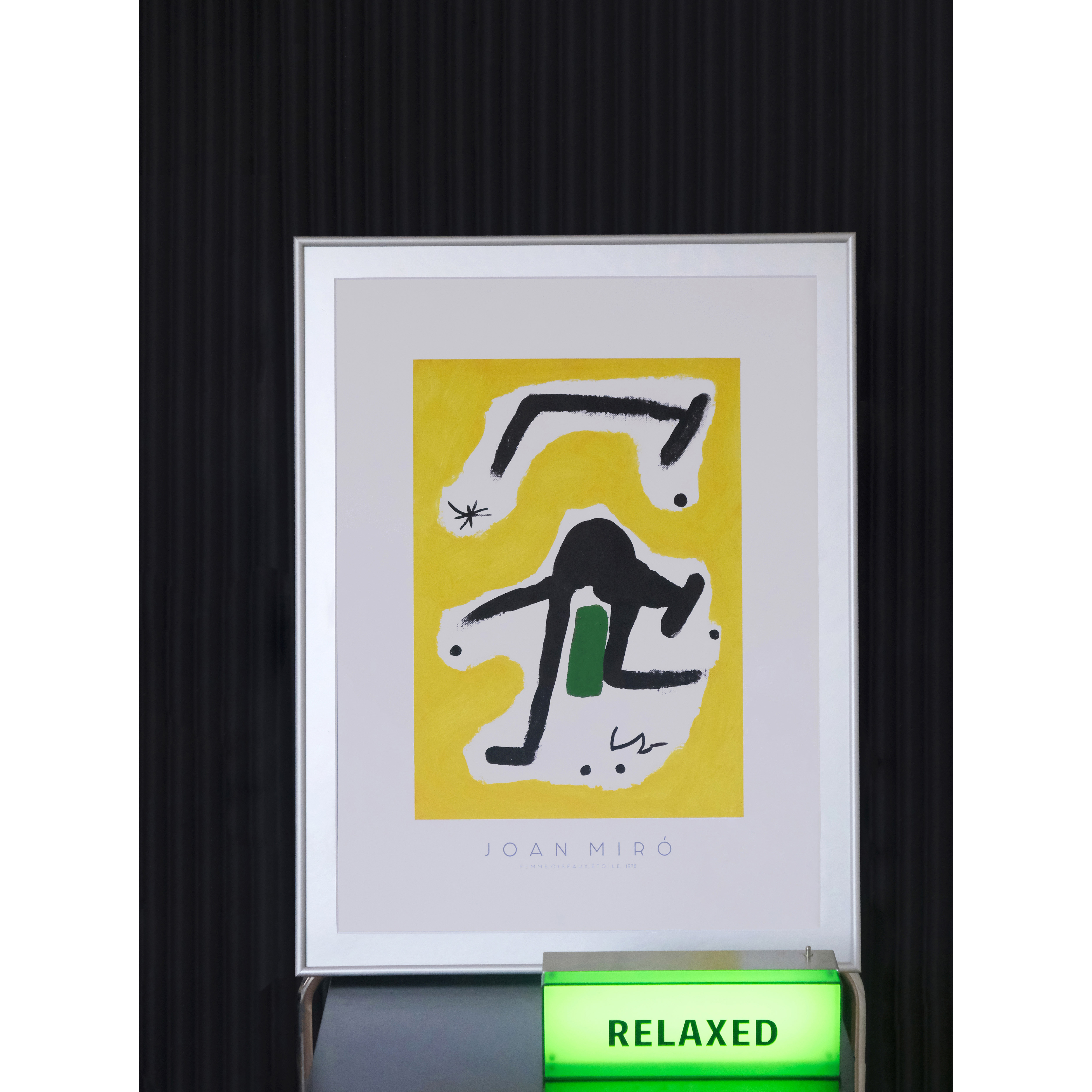中古海报画Calder艺术SpaceAge