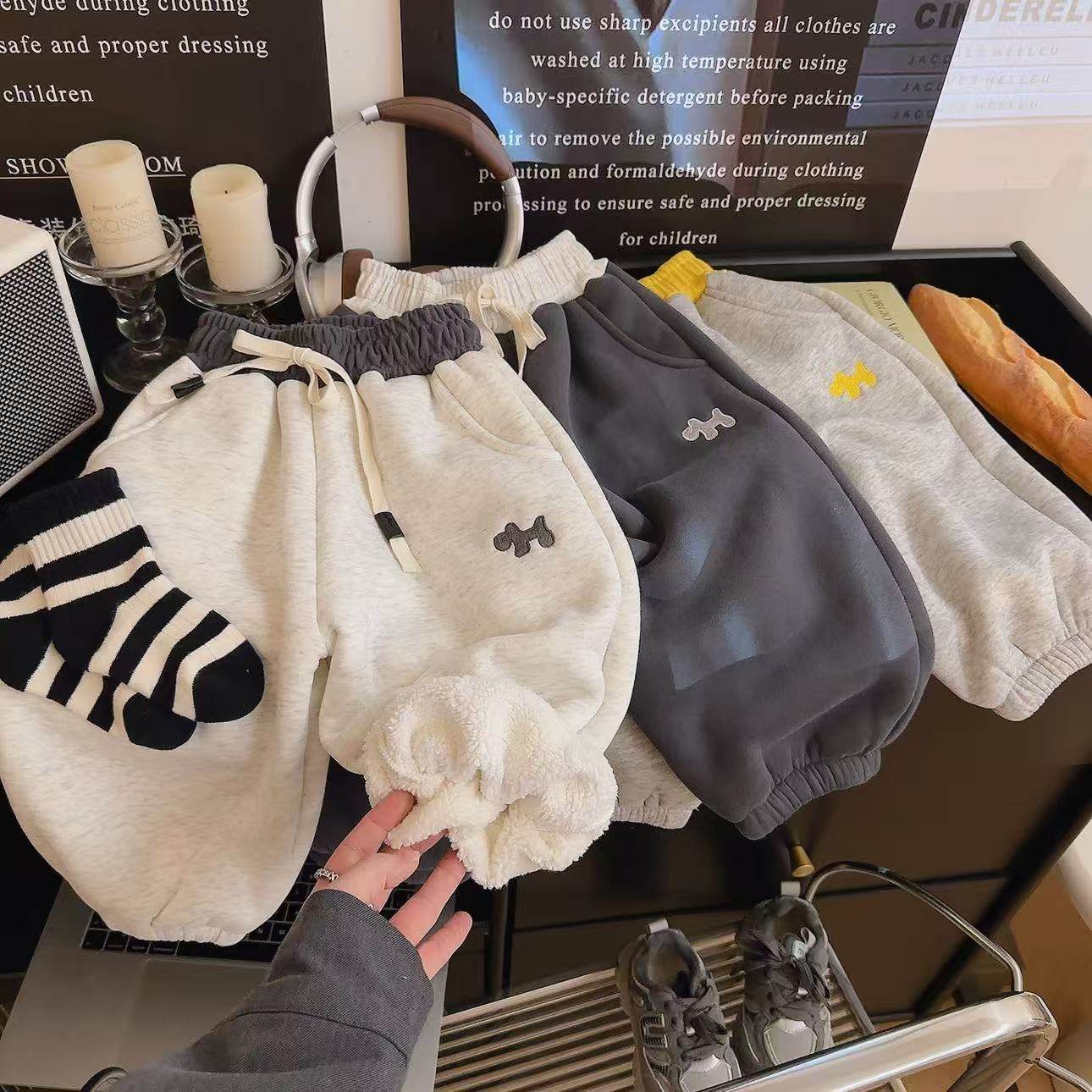 儿童新款冬季一体绒羊羔绒男女宝宝卡通韩版保暖洋气束腿裤卫裤,童装/婴儿装/亲子装,裤子,淘宝优惠券,粉丝福利购,淘宝优惠卷