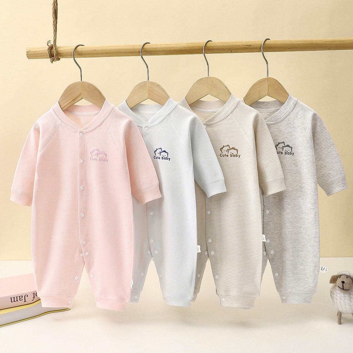 春秋婴儿连体衣纯棉a类新生儿衣服男女宝宝哈衣长袖无骨爬服童装,童装/婴儿装/亲子装,连身衣/爬服/哈衣,淘宝优惠券,粉丝福利购,淘宝优惠卷