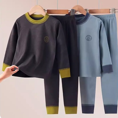 儿童保暖内衣套装德绒中大童秋冬季新款男童女童秋衣秋裤套装