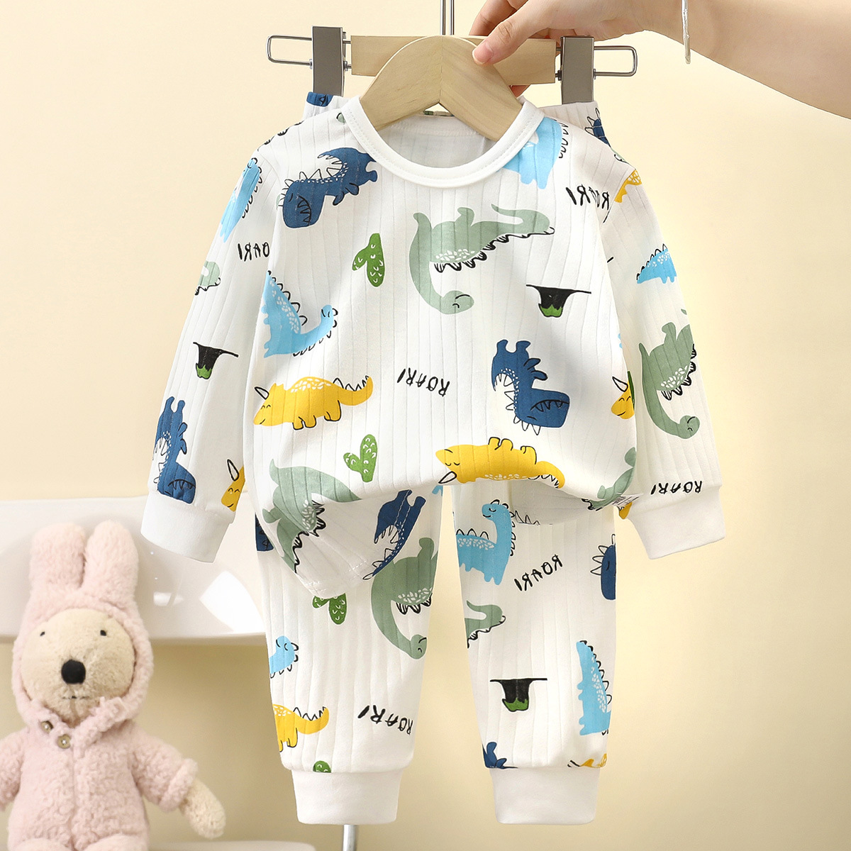 儿童秋季内衣套装纯棉新款男孩秋衣秋裤宝宝睡衣家居服女童童装