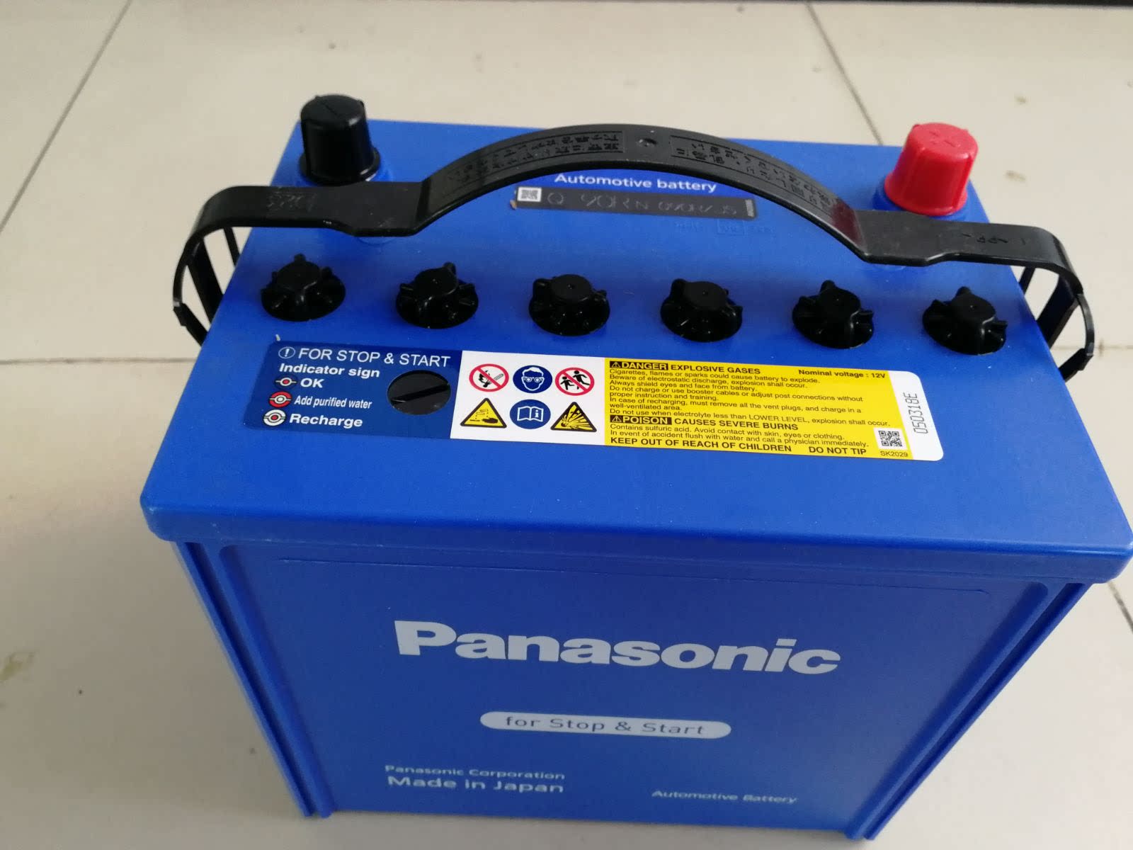 松下efb启停q85(q90)斯巴鲁傲虎力狮森林人汽车电瓶混动