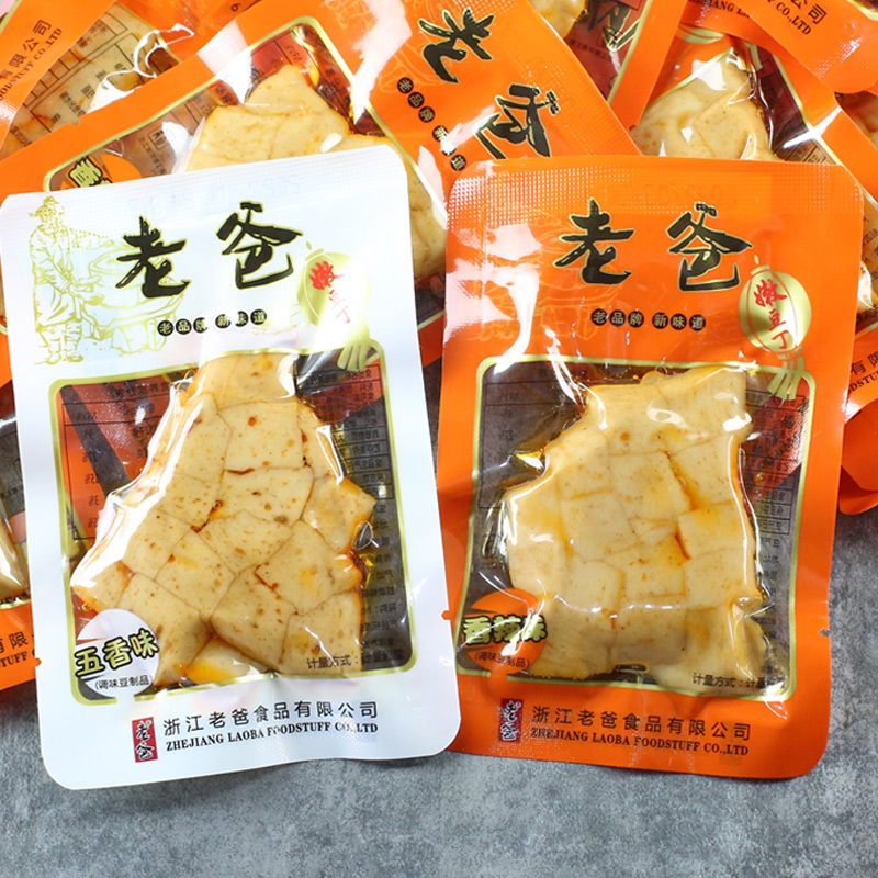 老爸豆腐干浙江嫩豆丁豆制品500g