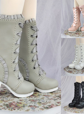 现货SD/BJD 3分4分娃娃鞋子百搭小皮鞋靴子长靴蕾丝高跟鞋1/4 1/3