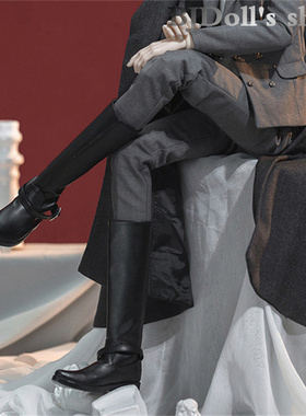 帅气男娃bjd/MSD/DD大叔3分4分娃鞋男女娃娃尖头靴子壮叔普叔长靴