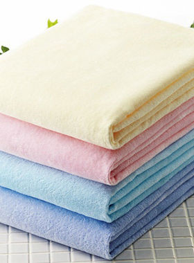 日单品质100%全棉割绒毛巾浴巾超柔软吸水不掉毛洗脸巾家用洗澡巾
