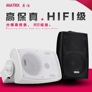 会议壁挂音箱40w背景音乐挂壁喇叭专业音箱定压定阻可调20w/30w