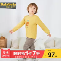 Balla Balla Đồ lót trẻ em Set Quần áo trẻ em mùa thu 2019 Mùa đông Mới Dịch vụ tại nhà cho bé Đồ ngủ bé trai - Quần áo lót bộ nỉ bé gái