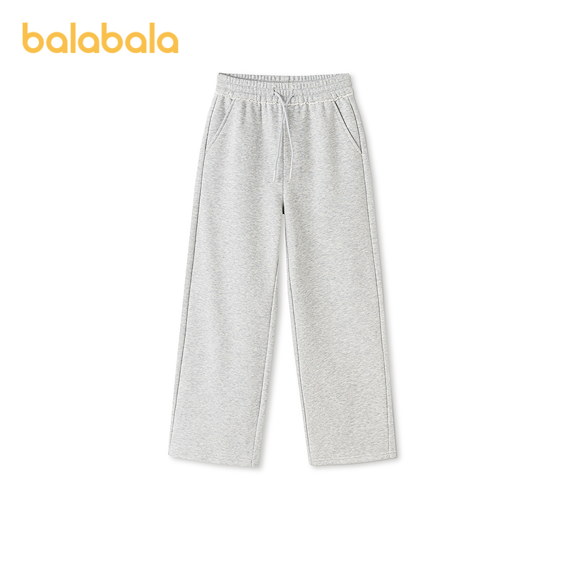 【balaOne】巴拉巴拉童装儿童裤子女童2026春新款长裤宽松直筒裤