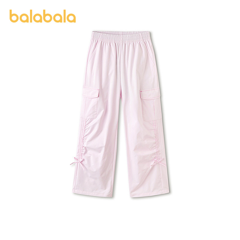 【商场同款】巴拉巴拉儿童裤子女童2026春装新款防泼水耐磨阔腿裤,童装/婴儿装/亲子装,工装裤,淘宝优惠券,粉丝福利购,淘宝优惠卷
