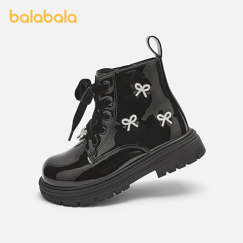 【商场同款】巴拉巴拉童鞋儿童公主鞋女童2025新款春秋甜美蝴蝶结