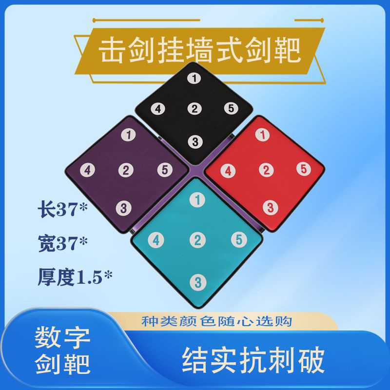 击剑练习靶击剑靶训练壁挂墙靶双面数字训练剑靶儿童成人家用刺靶