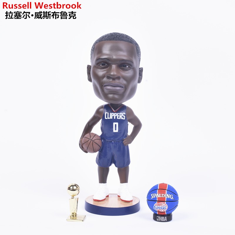 快船威少手办玩偶模型摆件威斯布鲁克周边纪念品生日礼物送男朋友