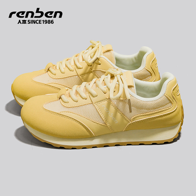 人本复古运动鞋休闲软底阿甘鞋女