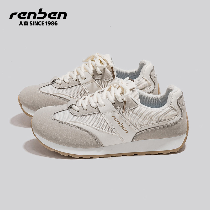 人本复古运动鞋夏季新款阿甘鞋女