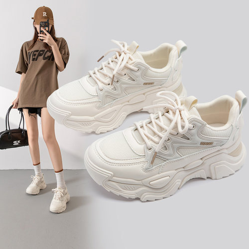 人本厚底增高休闲老爹鞋