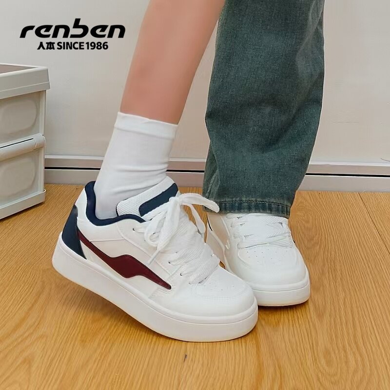 人本休闲小众运动鞋国潮板鞋女款