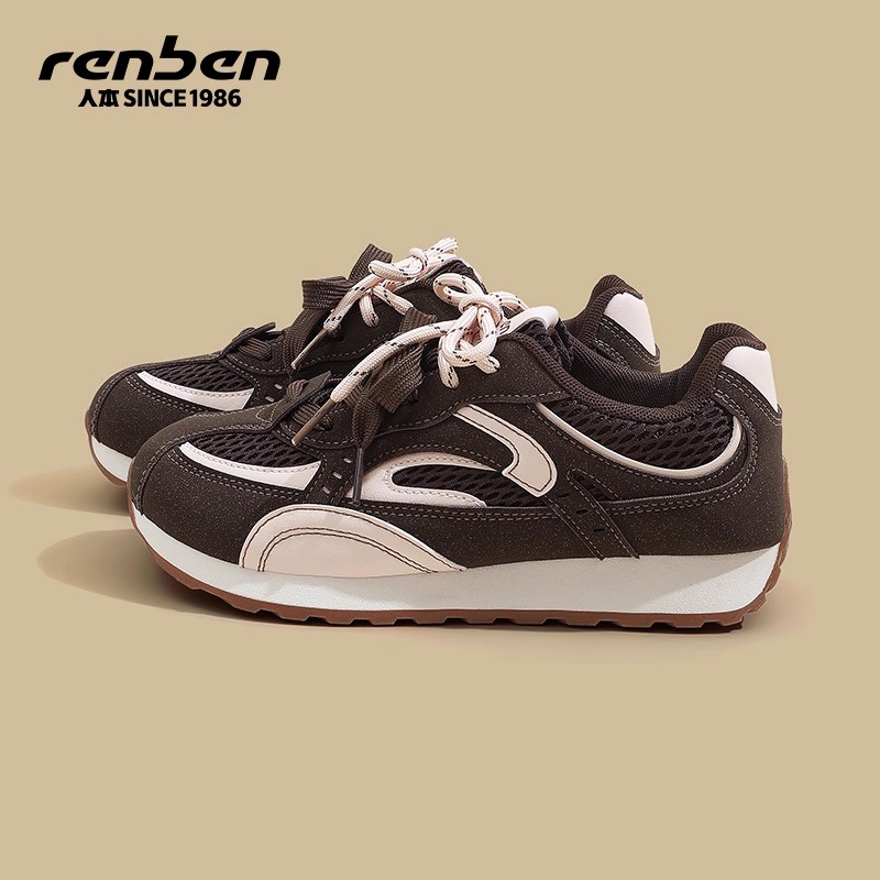 人本阿甘鞋女运动厚底超火丑萌鞋