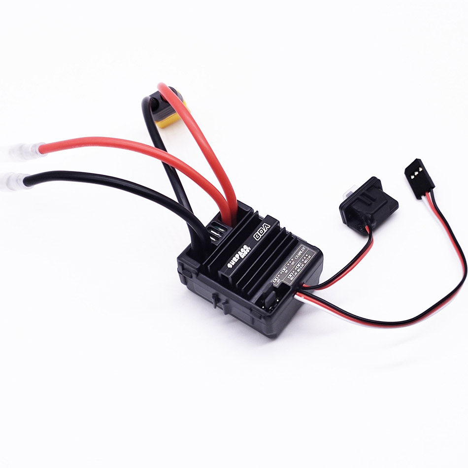 SURPASS HOBBY 완전 방수 80A 브러시 ESC 540|550 모터 클라이밍 카 7.4V 고전압 BEC