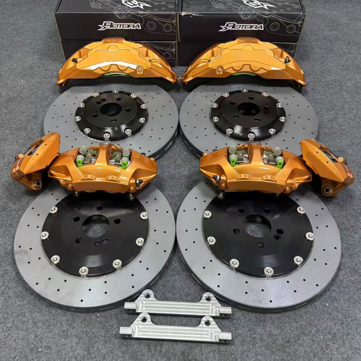 前10后4碳陶刹车卡钳套装适用于奔驰G500 G550 奔驰G63 A35 A45S